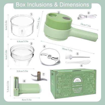 Rechargeable Food Processor for Vegetables & Nuts
