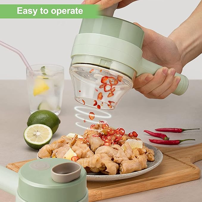 Rechargeable Food Processor for Vegetables & Nuts